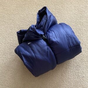 Bass Pro Shops Eclipse Adult Navy Blue Ultra Plush Sleeping Bag Polyester EUC